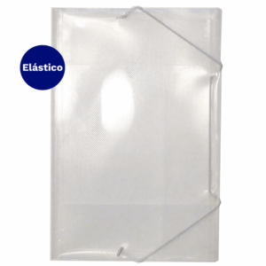 Carpeta Porta Documentos Con Elastico Oficio Transparente